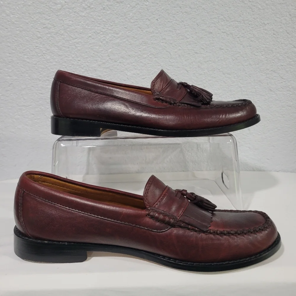 J CREW Camden kiltie tassel loafers in English leather, Sz 8.5